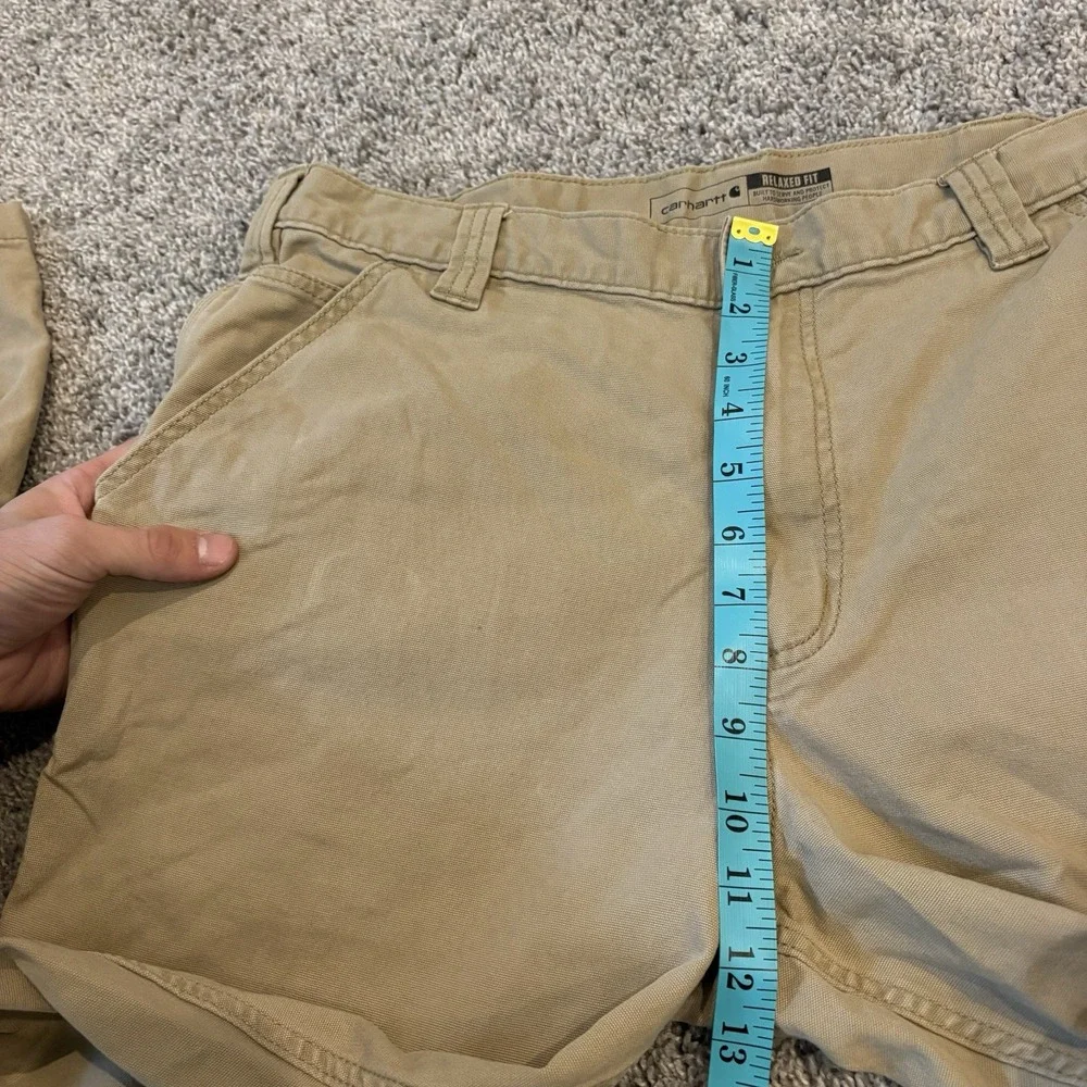 Carhartt Relaxed Fit Canvas Pants FITS 36x30 102291-253 Mens Tan Beige Workwear